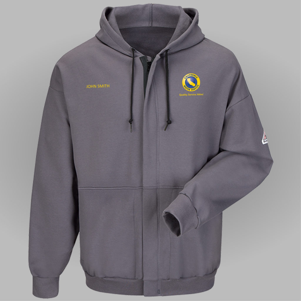 Cal Water Fire Resistant Full Zip-Front Hooded Sweatshirt – Cotton ...
